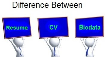 Difference between cv and resume and biodata pdf